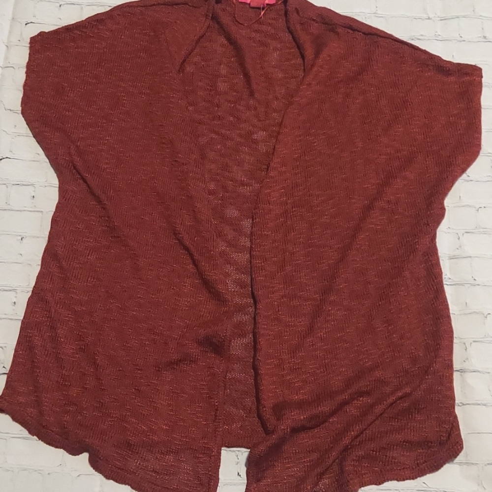 Size Xl Catherine Malandrino Open Front Short Slv Cardigan